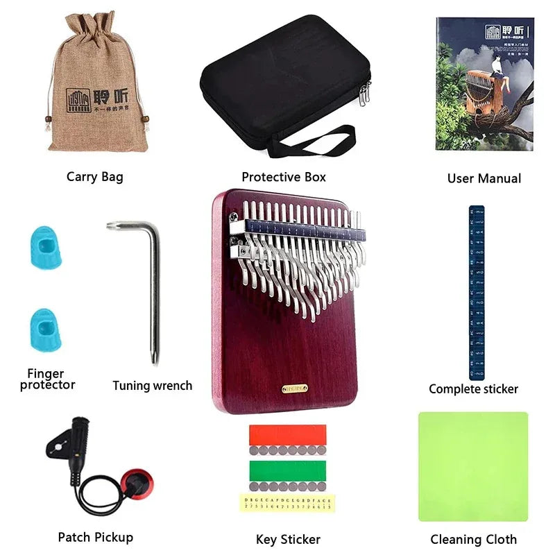 Chromatic Kalimba Thumb Piano — Professional Musical Instrument for All Skill Levels