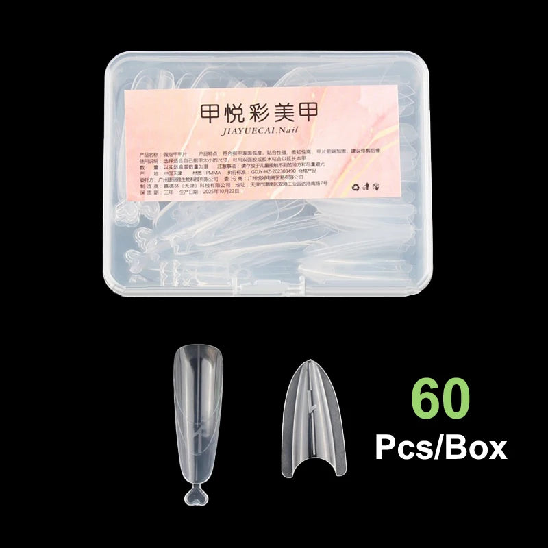Sandwich Dual Nail Forms — 60pc Set for Quick 3D Extensions