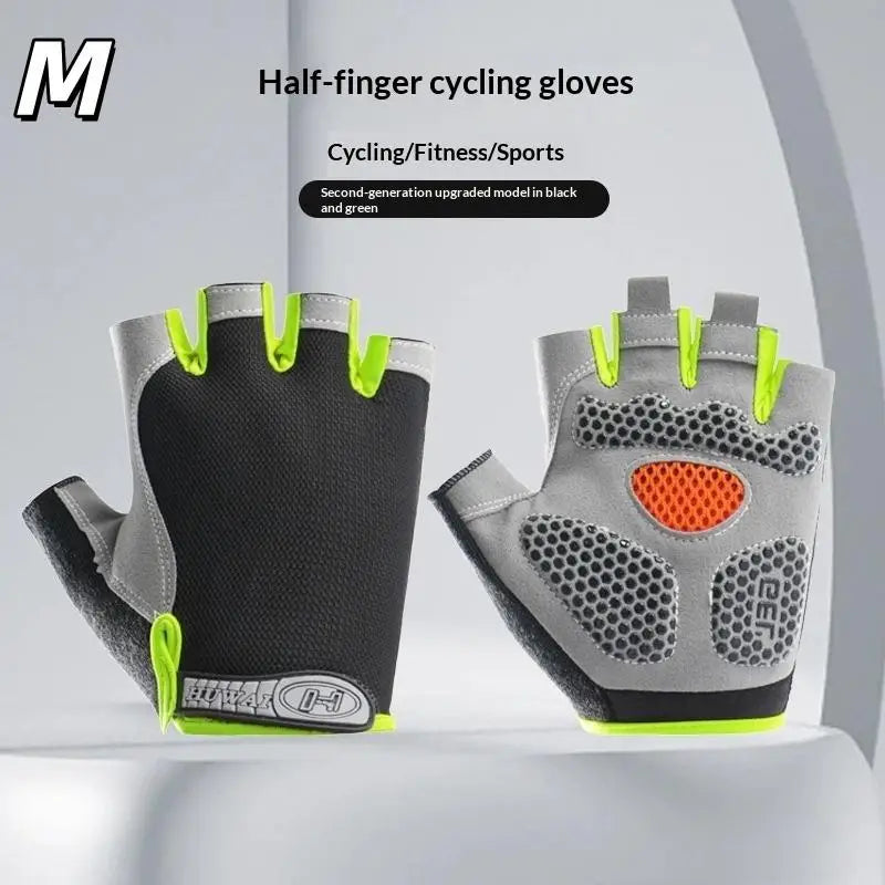 GUOMUZI Cycling Gloves — Half Finger Shock Absorbing Riding Gear
