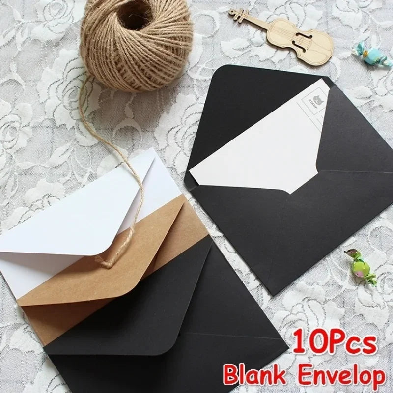 Kraft Paper Envelopes — Vintage Style Stationery for Invitations & Gifts