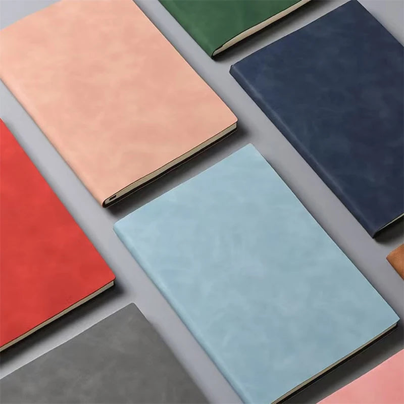 Soft Sheepskin PU Leather Notebook — A5 Daily Writing Journal