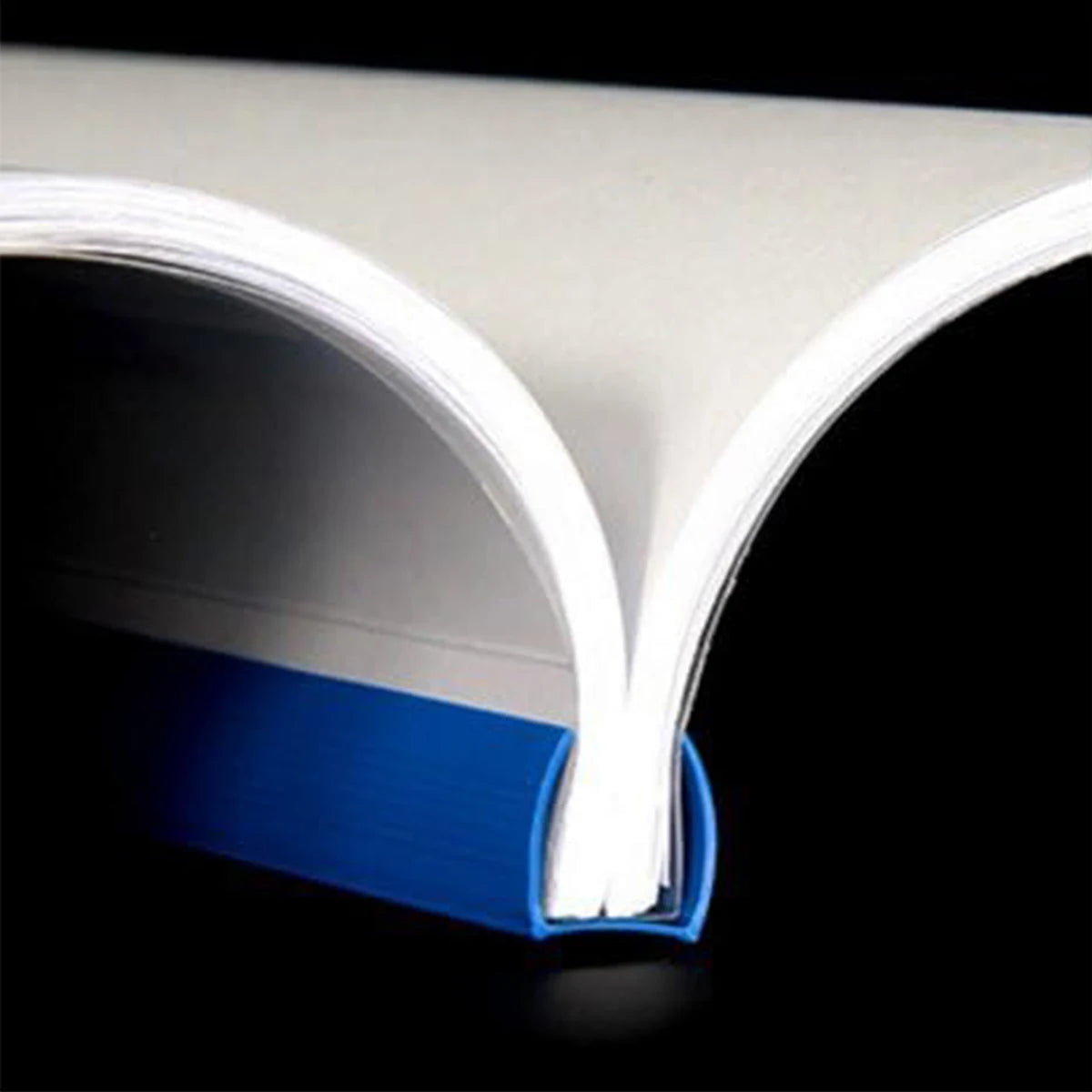 Plastic File Folders with Sliding Bar — Transparent Report Covers, 10 Pack