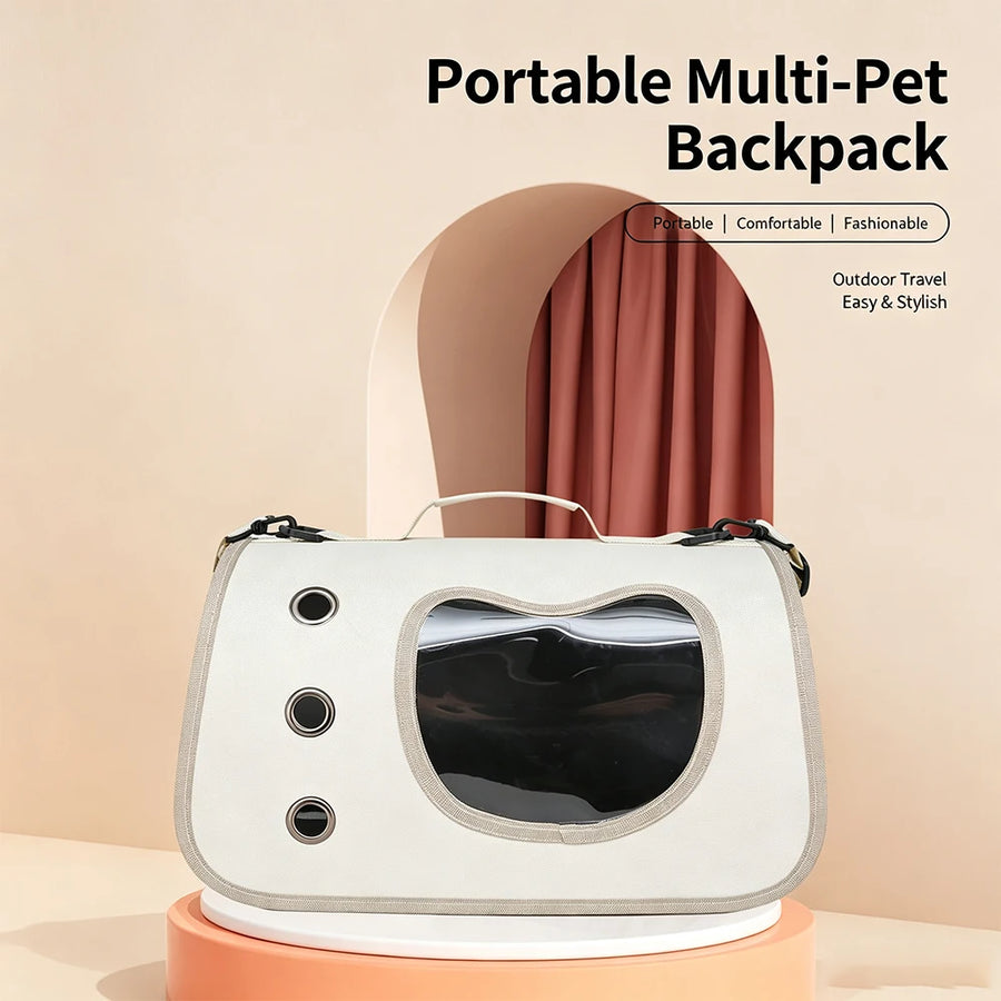 Portable Pet Carrier Bag — Breathable Travel Handbag for Cats and Small Dogs