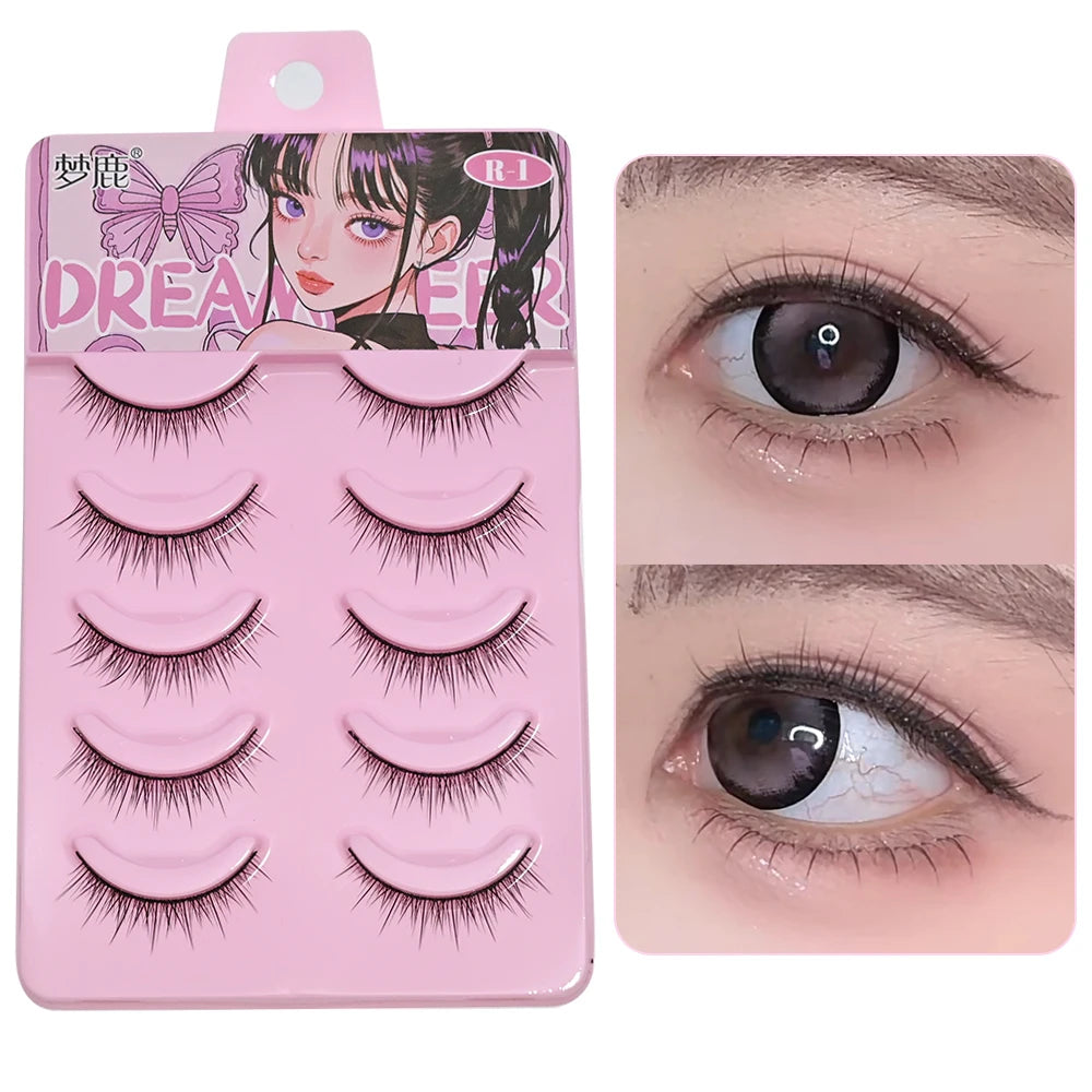 BLINKWAVE Natural False Eyelashes — C-Curve Strip Lashes for Daily Wear