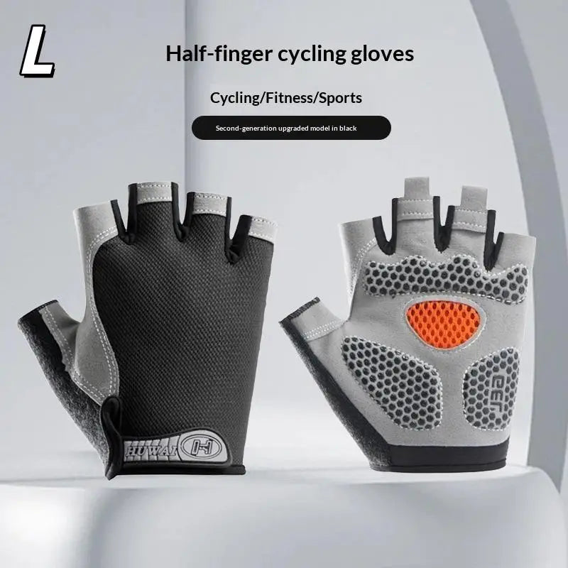 GUOMUZI Cycling Gloves — Half Finger Shock Absorbing Riding Gear