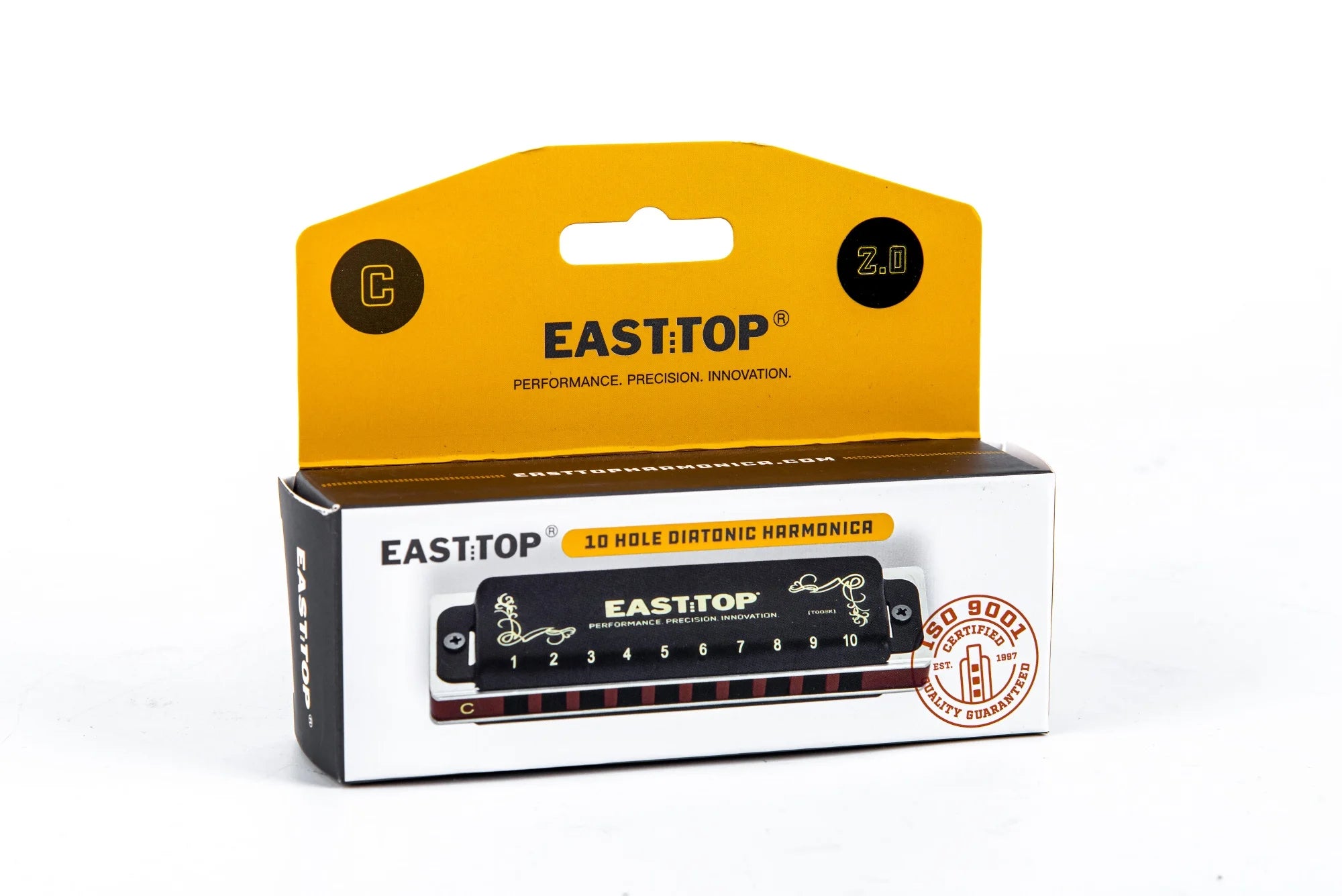 EAST TOP T008K 2.0 Diatonic Harmonica — Professional Blues Harp in Key of C