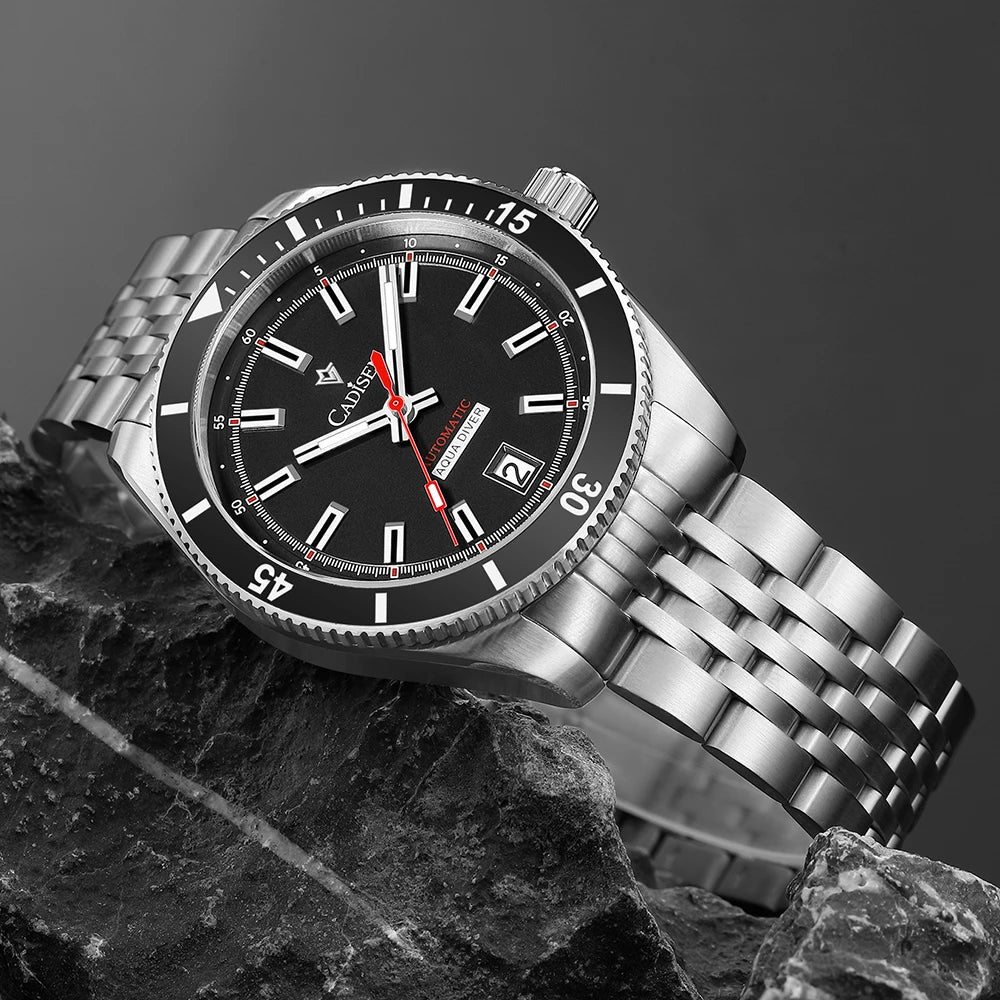 Cadisen Automatic Mechanical Watch — Ceramic Bezel & Sapphire Crystal