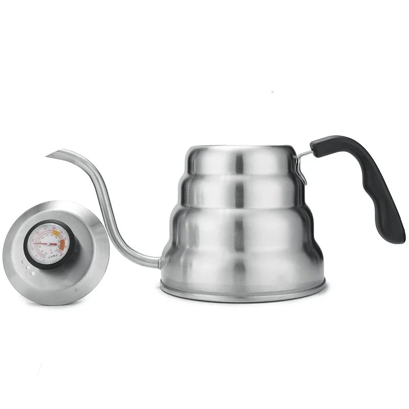 EAKOERS Stainless Steel Pour Over Coffee Kettle — Precision Drip Pot with Thermometer