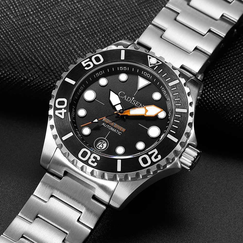 Cadisen Aqua Diver Automatic Watch — Luxury Mechanical Men's Timepiece