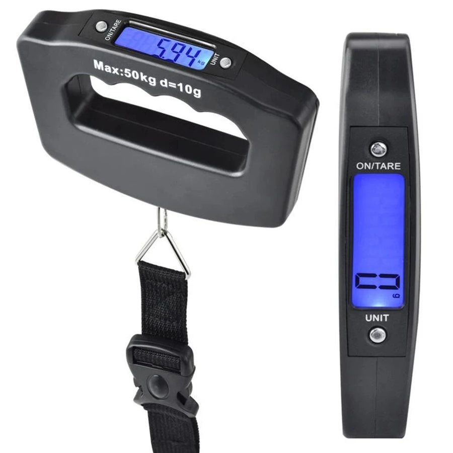 Digital Luggage Scale — Portable Handheld Suitcase Weight Checker