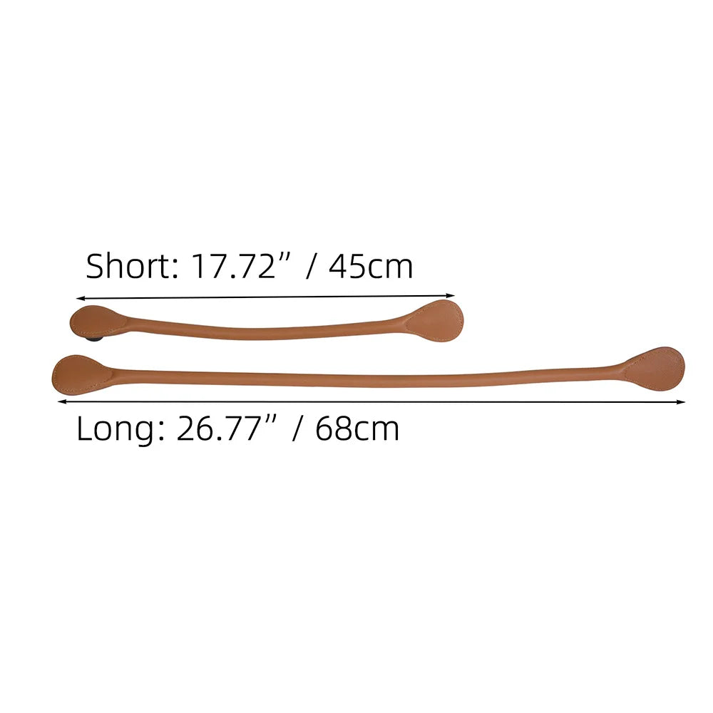 TANQU Faux Leather Bag Handle — Round Replacement Strap for Totes