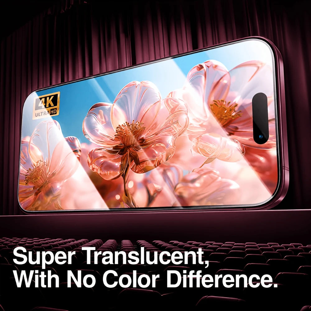 NNBILI 9D Tempered Glass Screen Protectors — Dust-Free Installation, 2-Pack