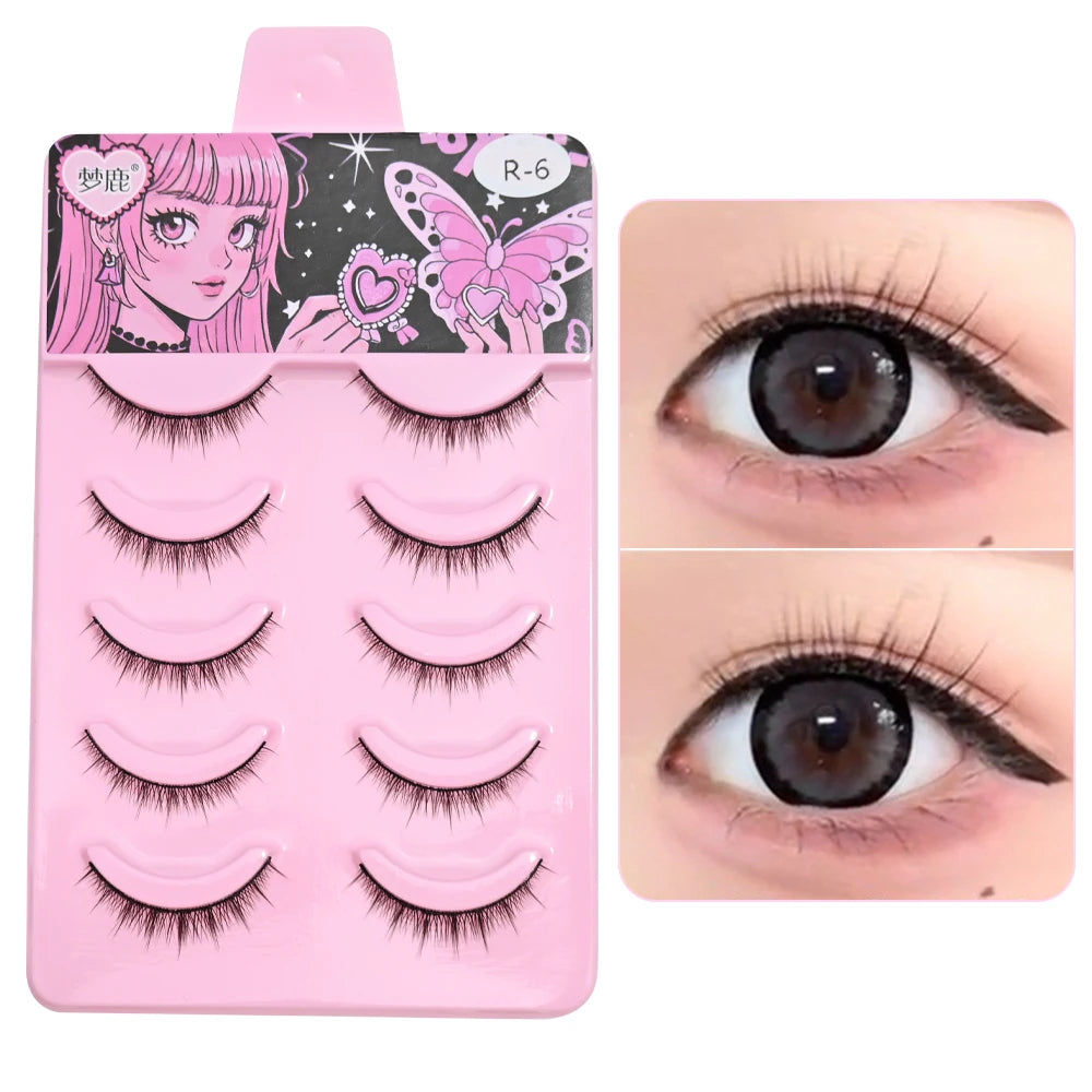 BLINKWAVE Natural False Eyelashes — C-Curve Strip Lashes for Daily Wear