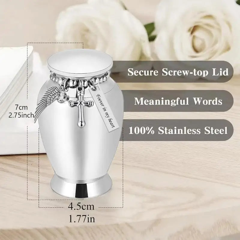 Elegant Pet Memorial Urn — Small Cremation Keepsake Container