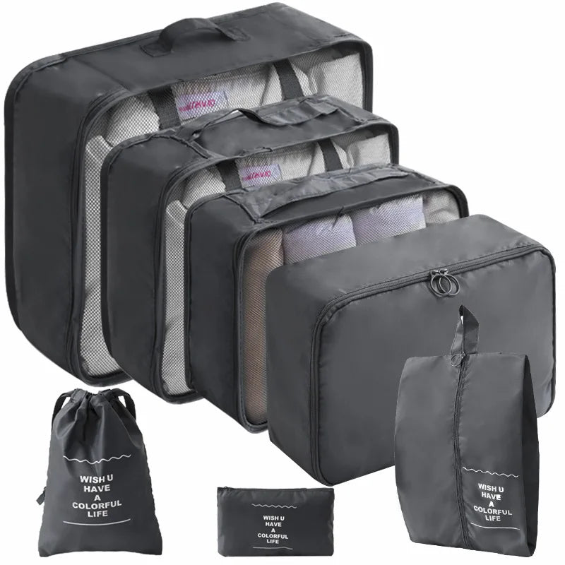 Travel Packing Cube Set — Luggage Organizer Bags for Suitcases