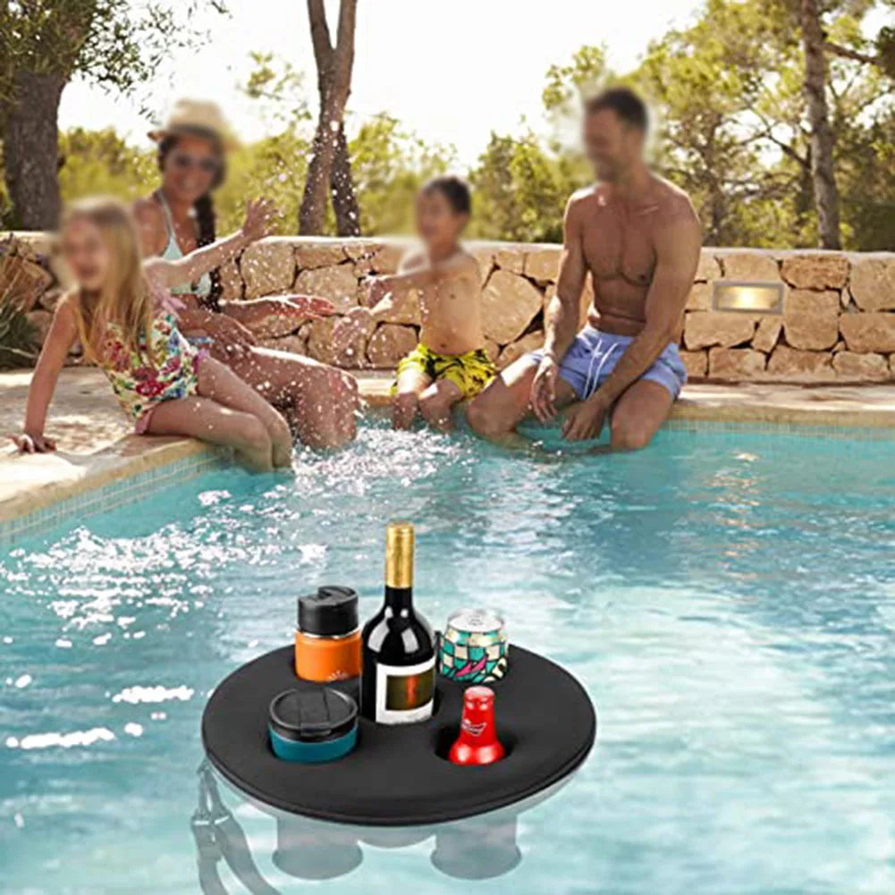 Floating Drink Holder — 5-Hole Foam Beverage Caddy for Pools & Spas