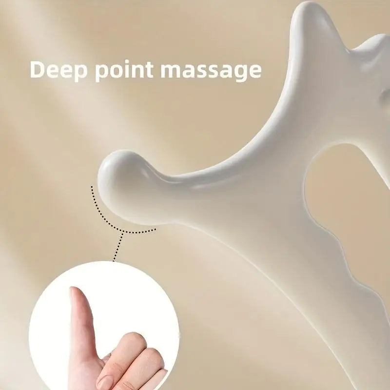 Ergonomic Handheld Gua Sha Board — Versatile Face and Body Massager