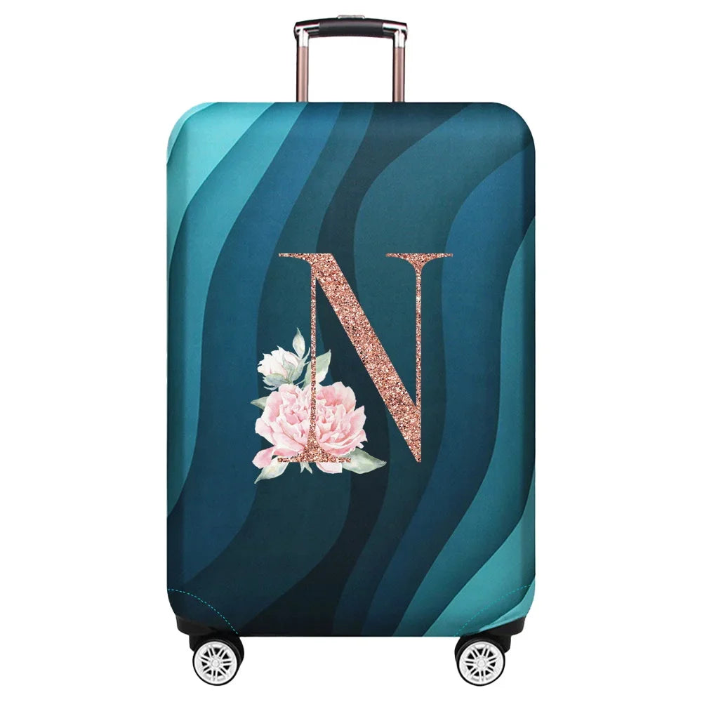Stretch Luggage Protector Cover — Decorative Suitcase Guard for Travel