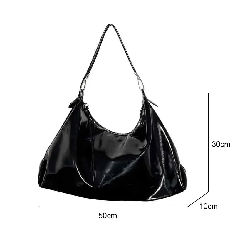 YIYUEQIANLI Burgundy Women's Tote Bag — Vintage Leather Shoulder Handbag