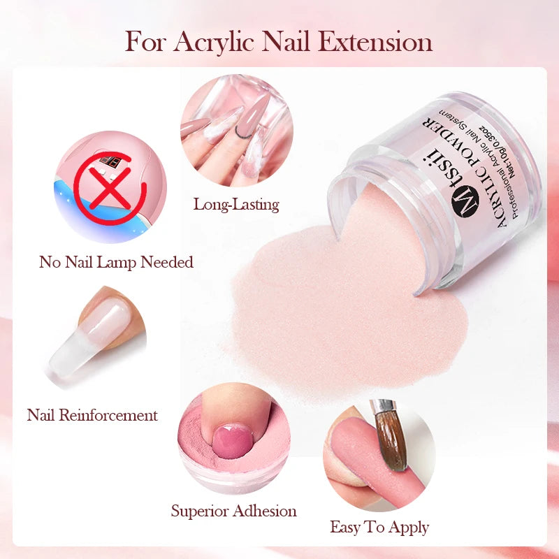 Mtssii Acrylic Nail Powder — Professional Extension & Manicure Kit