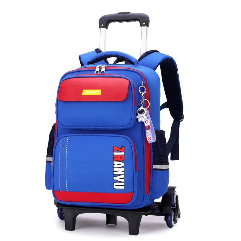 Student Rolling Backpack — Multi-Functional Trolley Bag for Primary School