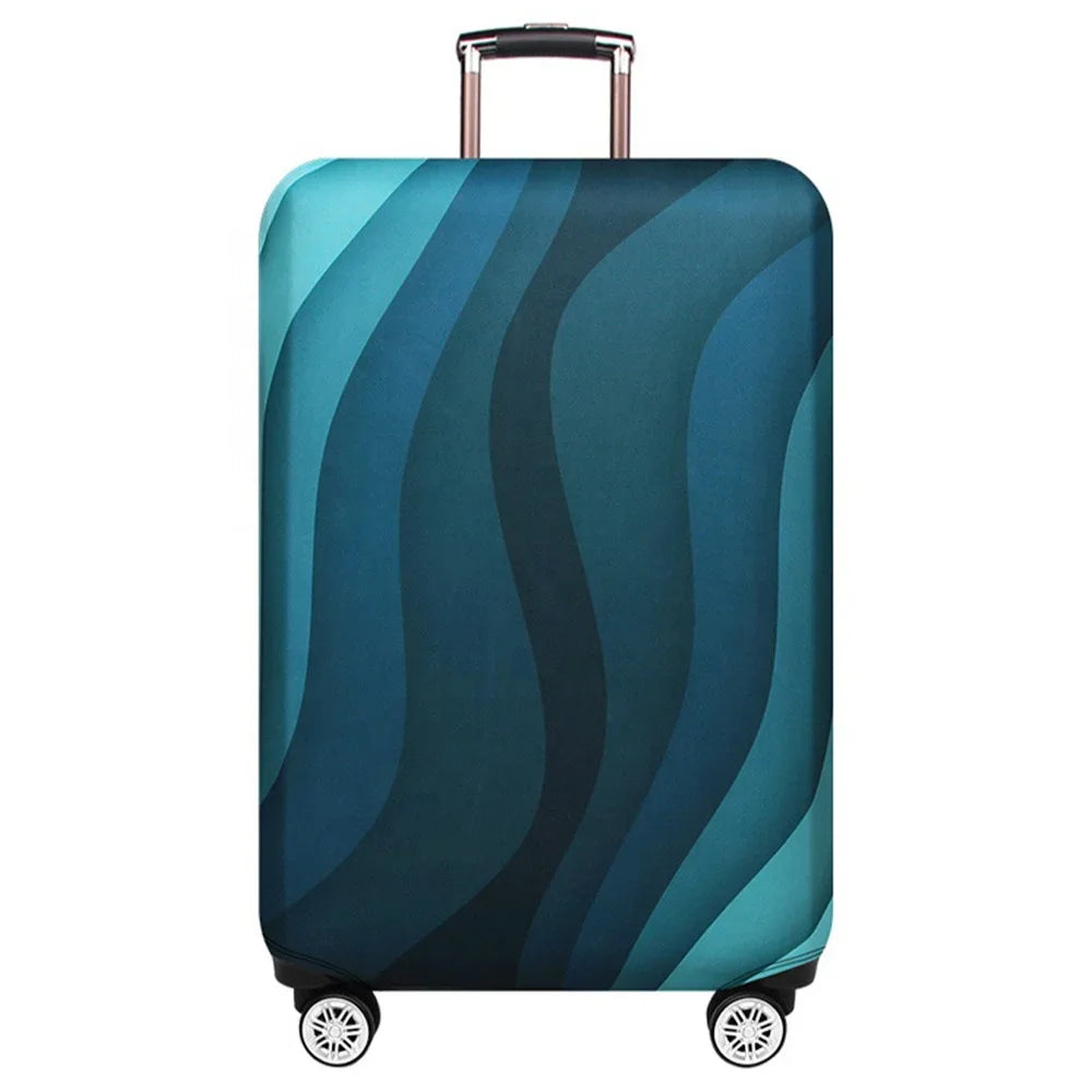 Stretch Luggage Protector Cover — Decorative Suitcase Guard for Travel
