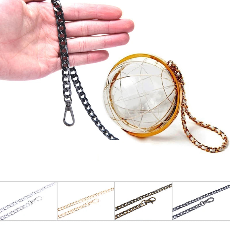 Metal Bag Strap Chain — Replacement Handle for Purses and Handbags