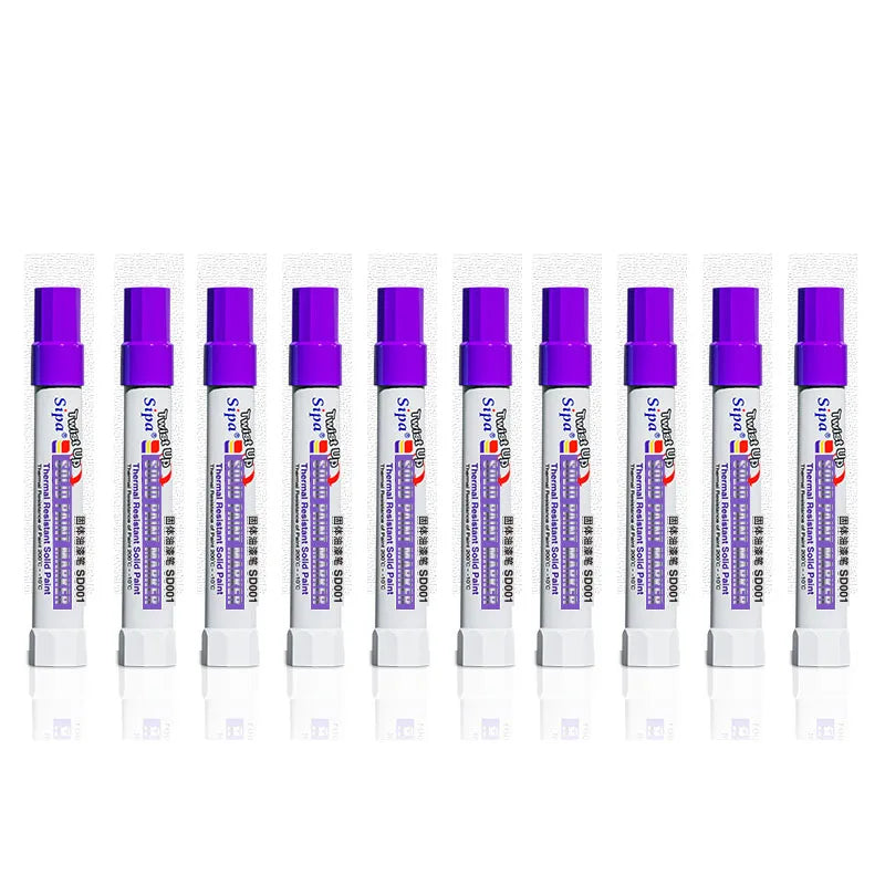 Solid Paint Pen Set — Waterproof & High Temperature Resistant Markers