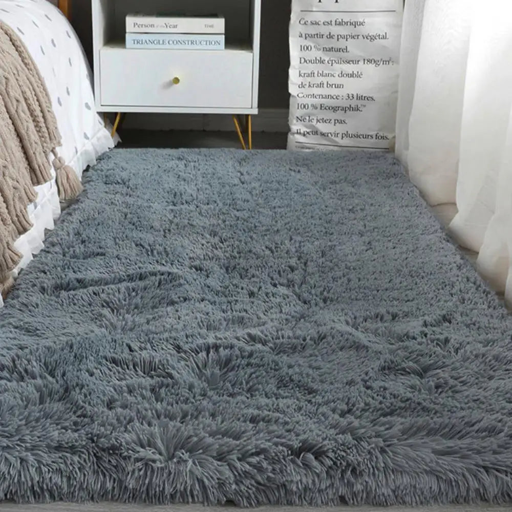 VIKAMA Silk and Wool Style Carpet — Solid Color Indoor & Outdoor Rug