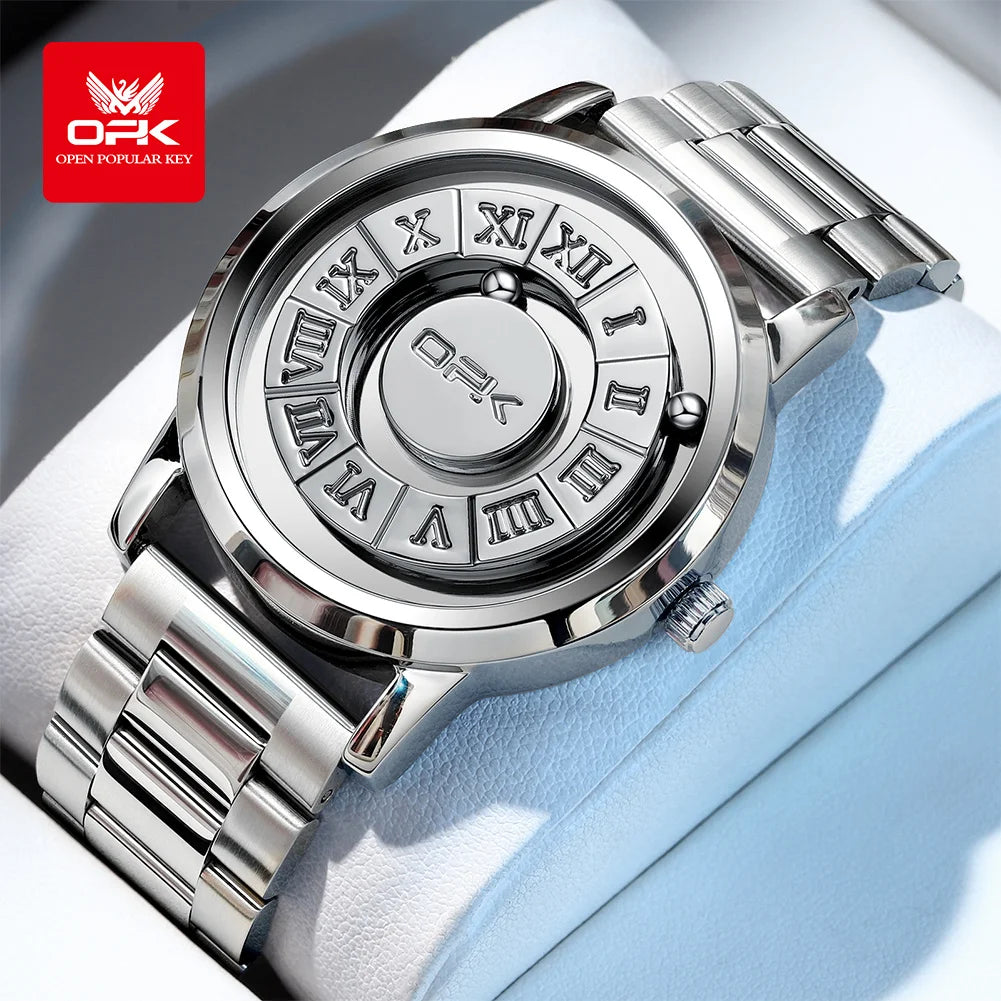 OPK 8181 Men's Quartz Watch — Minimalist Stainless Steel Design