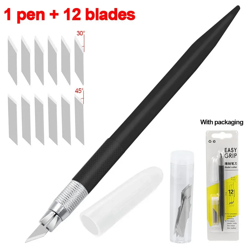 Craft Cutting Pen Tool — 360 Degree Rotating Blade for Precision Art