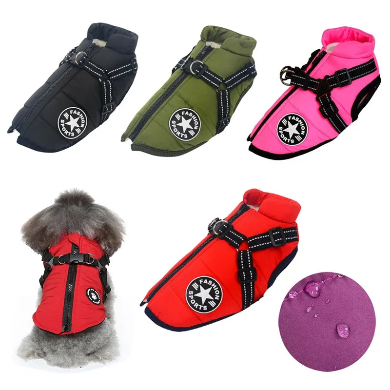 Dog Winter Coat — Waterproof Fleece Jacket