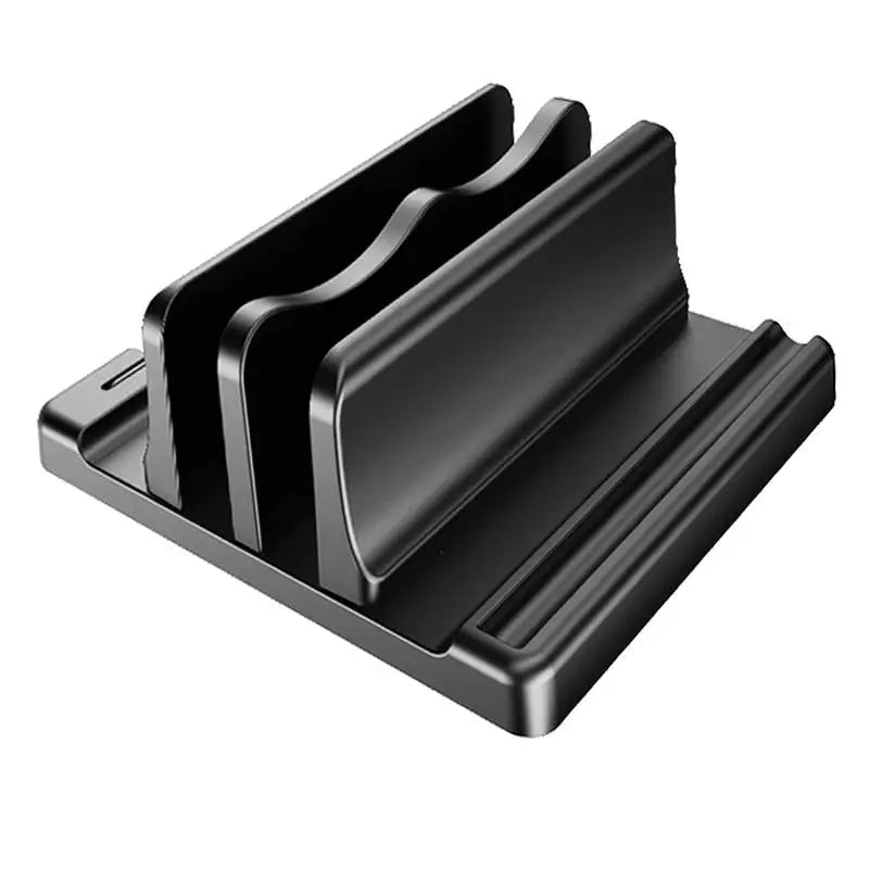 Adjustable Vertical Laptop Stand — Space-Saving Desktop Organizer