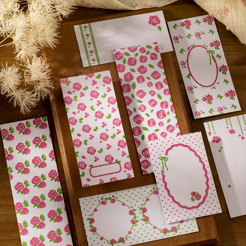 Vintage Floral Foam Stickers — 20 Sheets for Scrapbooking & Junk Journals