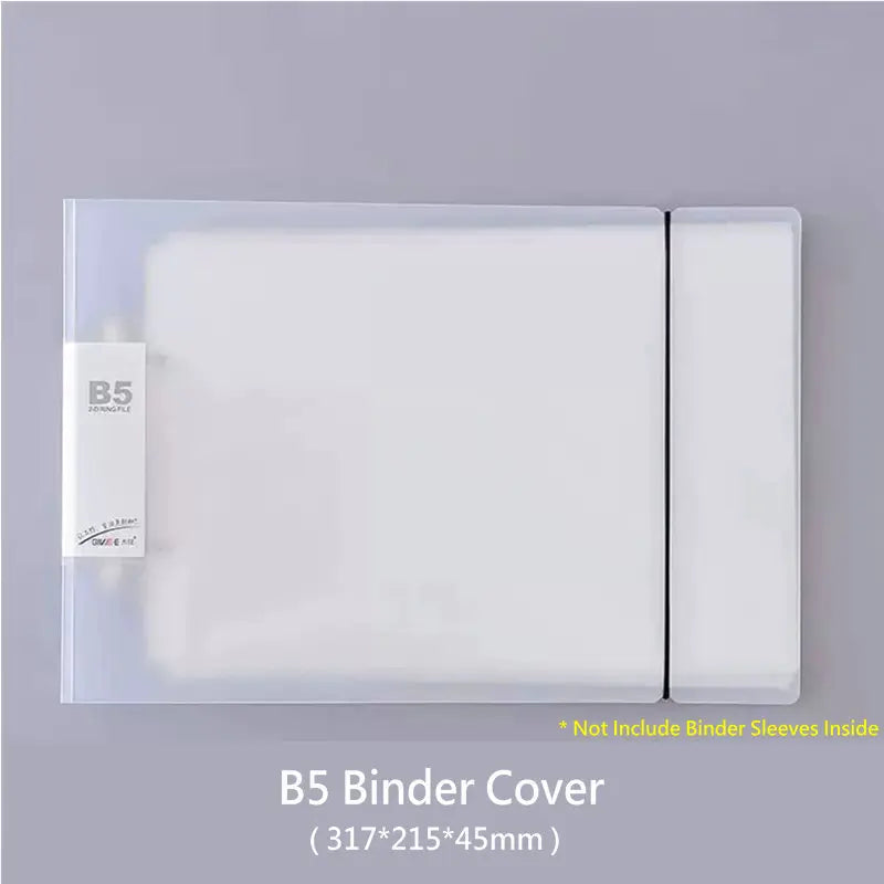 Landscape 2-Ring Binder & Document Sleeves — Professional Paper Organizer