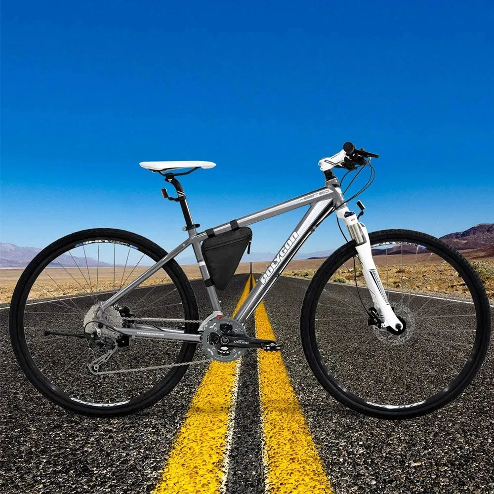 Waterproof Bicycle Frame Bag — Slim Nylon Pouch for Cycling Essentials