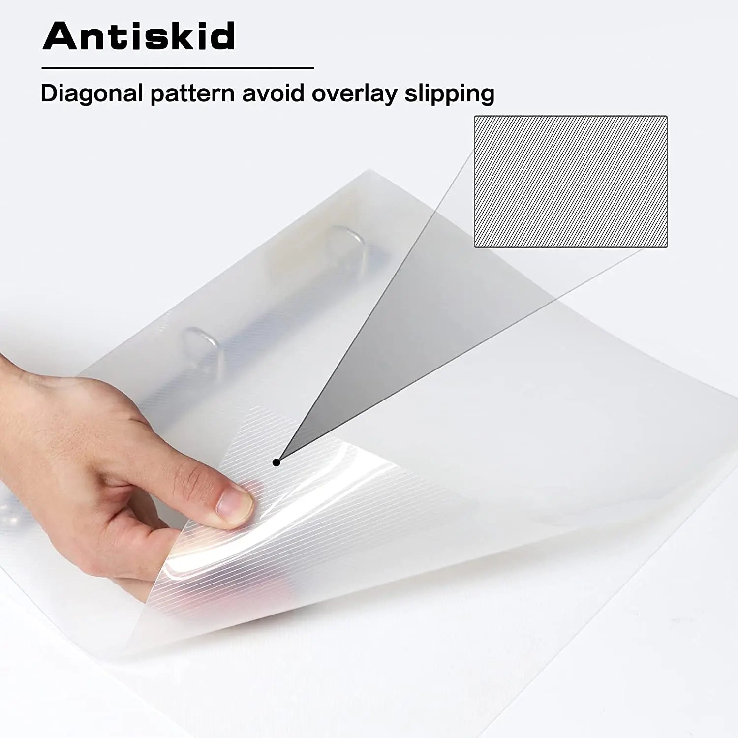 Clear 3-Ring Binder Folder — Large A4 Size Document Organizer