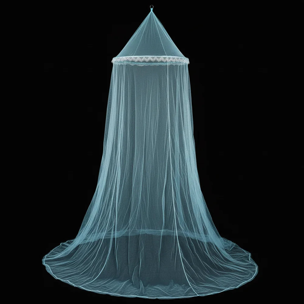Lace Dome Mosquito Net — Elegant Insect Protection for Single Beds