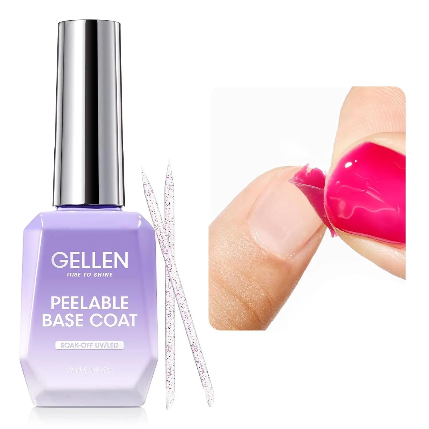 GELLEN GEL POLISH Crystal Top Coat — High Gloss Long Lasting Finish