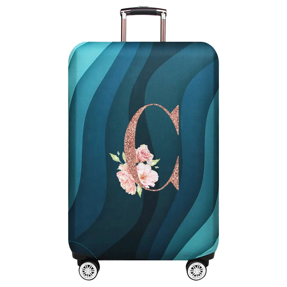Stretch Luggage Protector Cover — Decorative Suitcase Guard for Travel