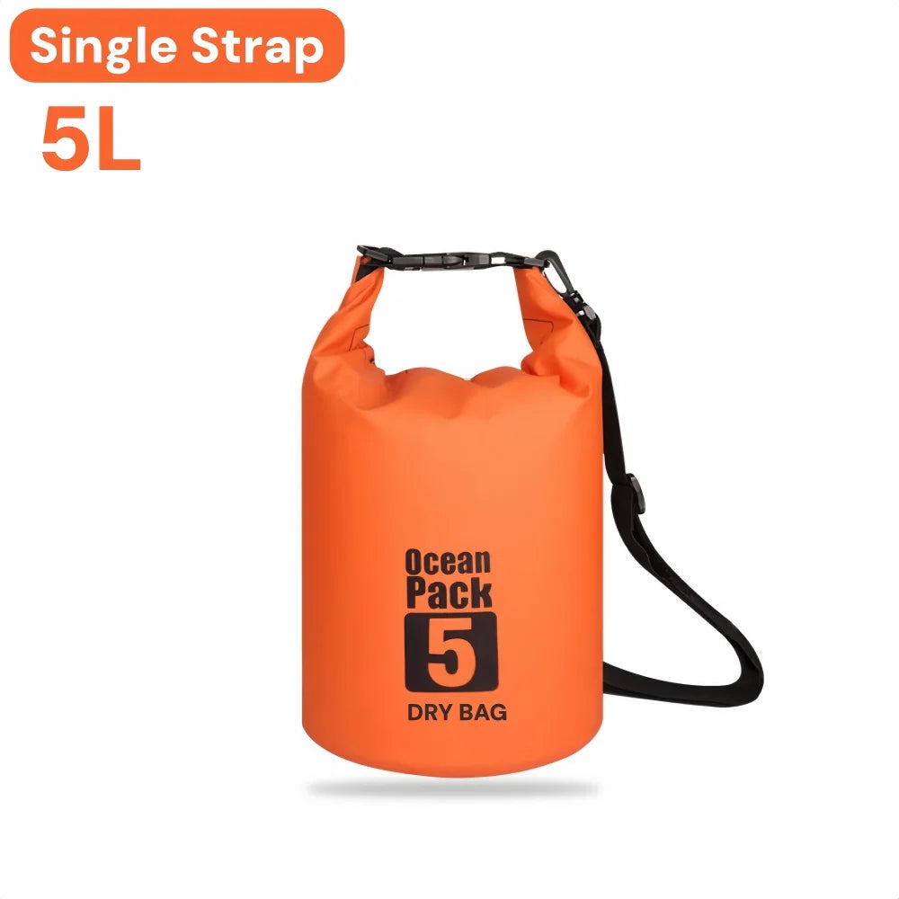 Waterproof Roll Top Dry Bag — Floating Storage for Kayaking and Camping