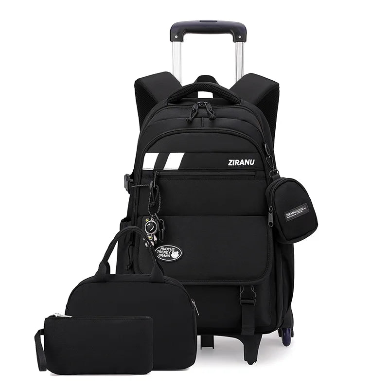 Children's Wheeled School Backpack — Rolling Trolley Bag for Students