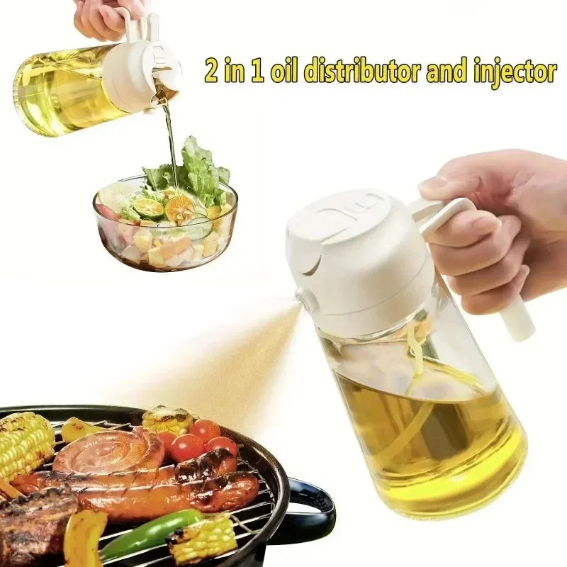 woobrice 2-in-1 Oil Sprayer — Dual Spray and Pour Kitchen Dispenser