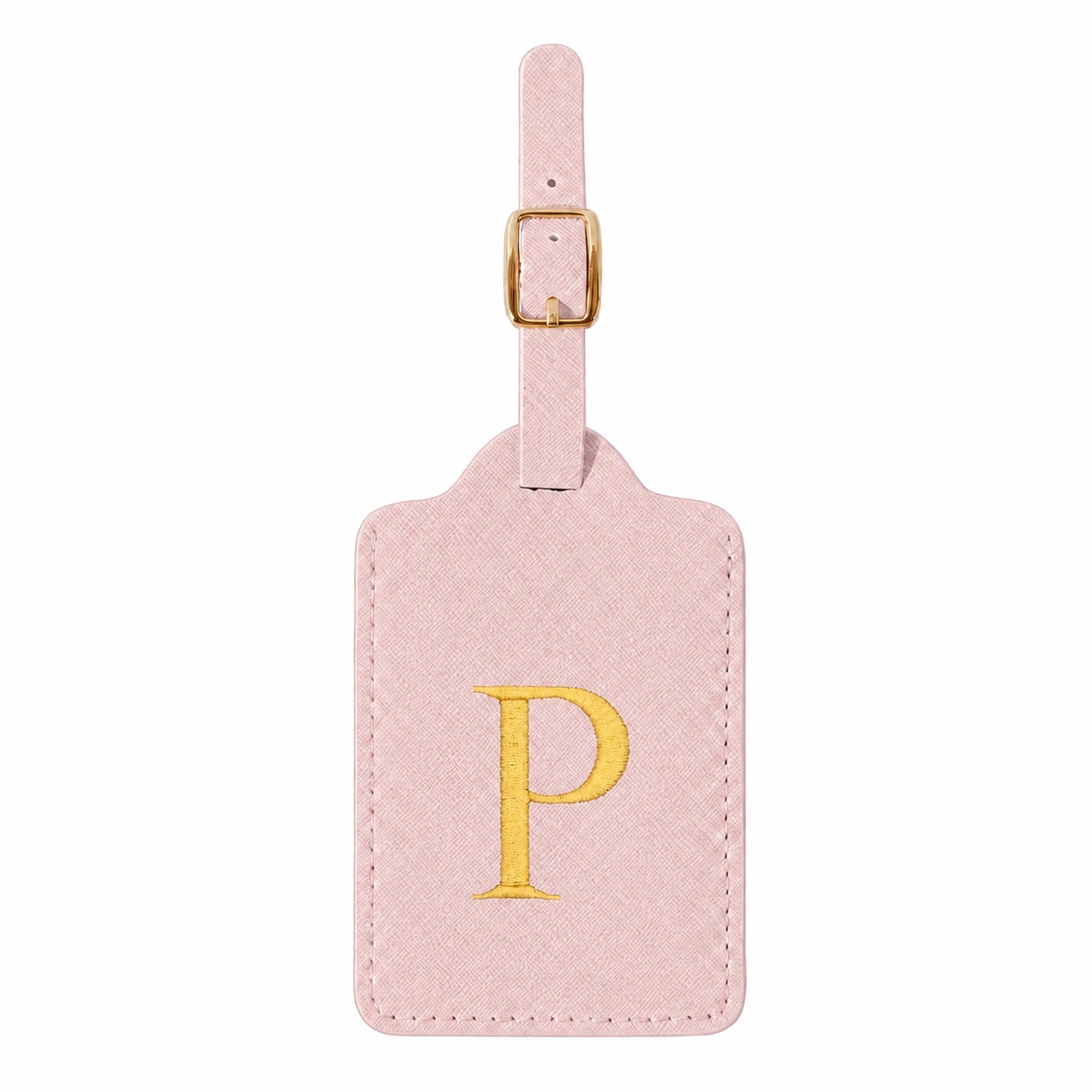 Personalized Alphabet Luggage Tag — Durable PU Leather Travel Accessory