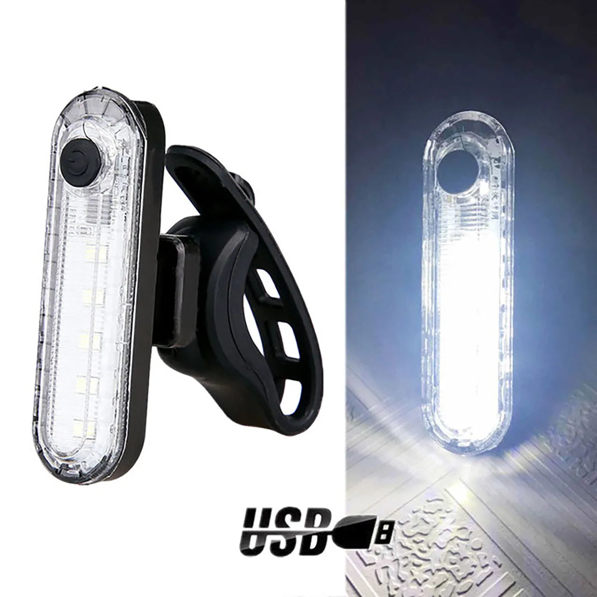 USB Rechargeable Rear Bike Tail Light — Ultra Bright LED Safety Light