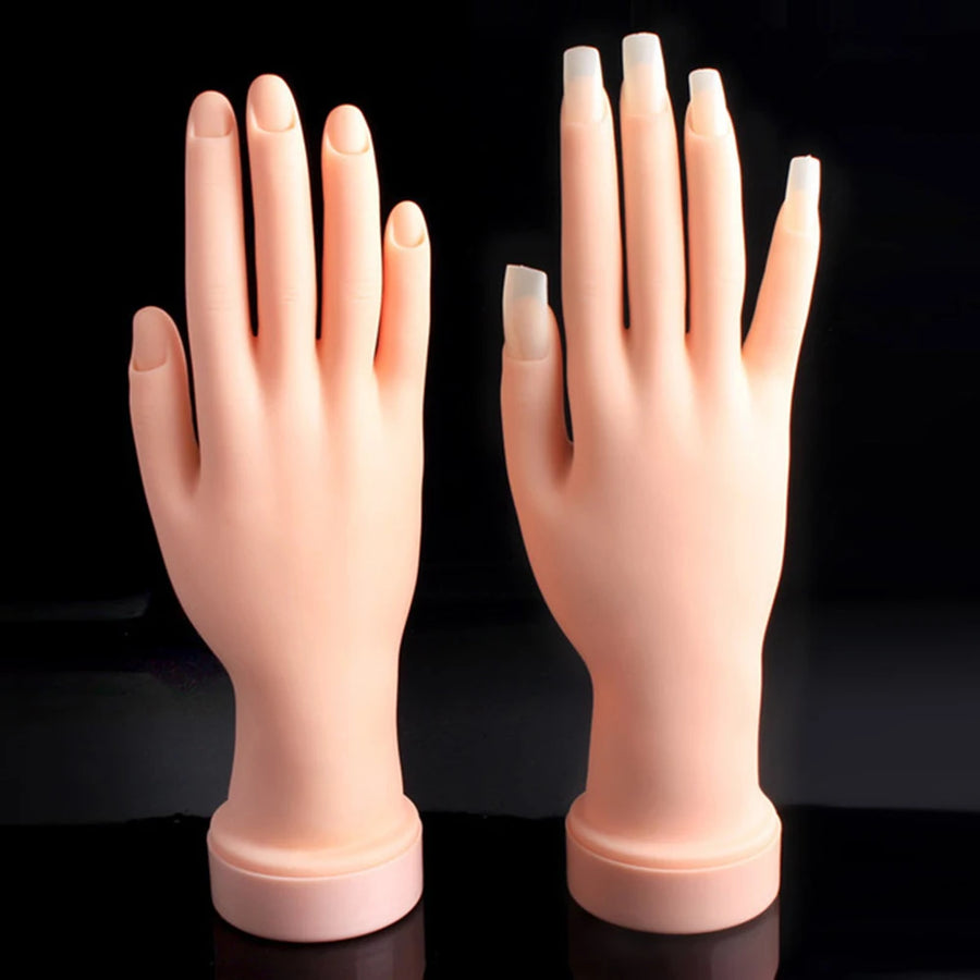 Nail Practice Mannequin Hand — Flexible Training Tool for Nail Art
