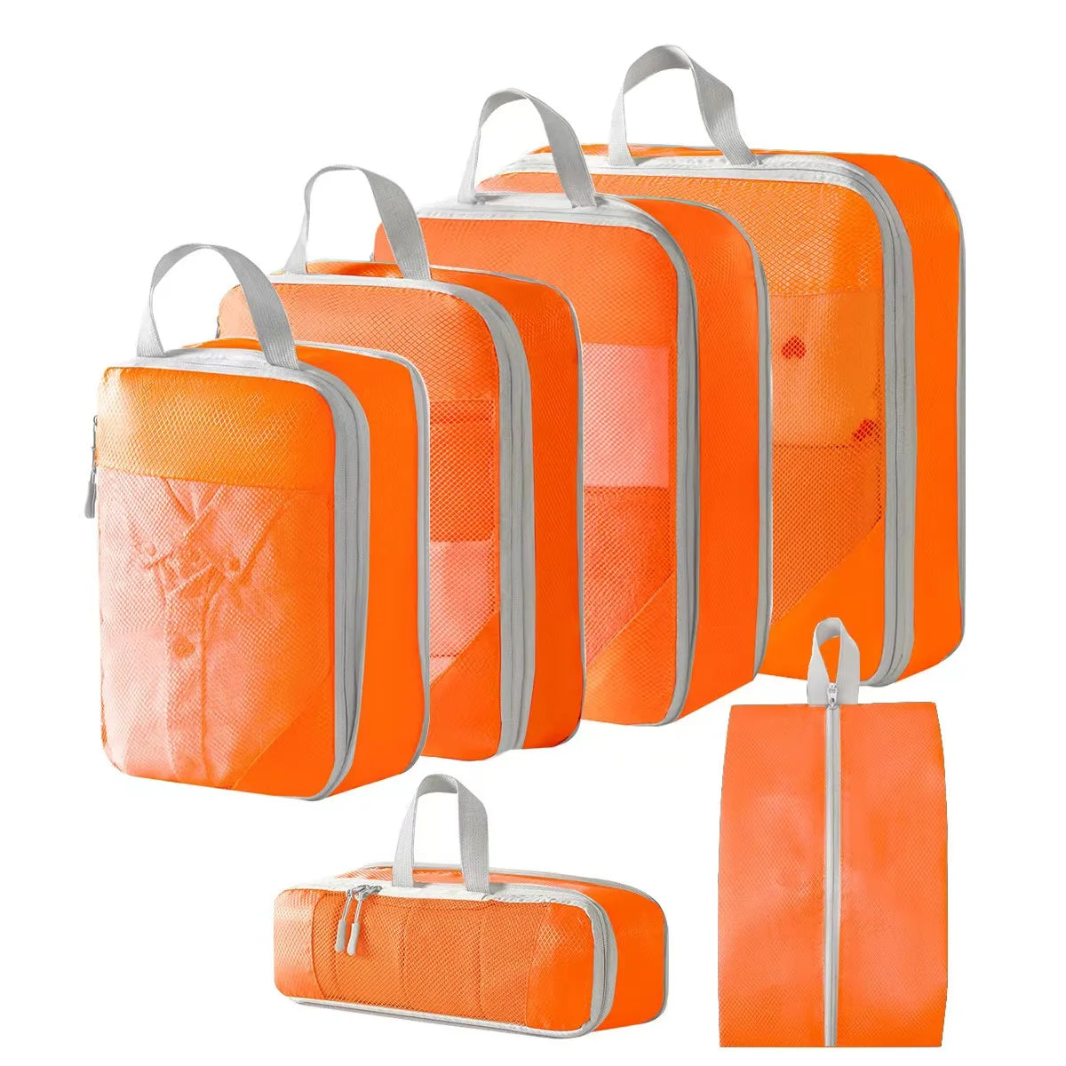 Compression Packing Cubes — Expandable Suitcase Organizers for Travel