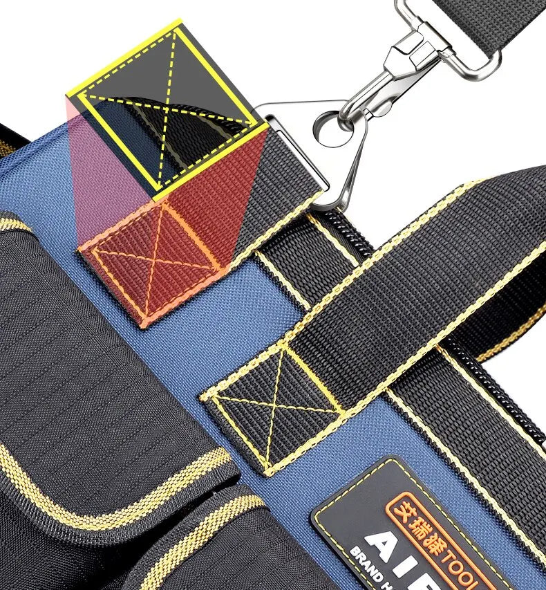 AIRAJ Multifunctional Tool Bag — Heavy Duty 1680D Oxford Cloth Storage