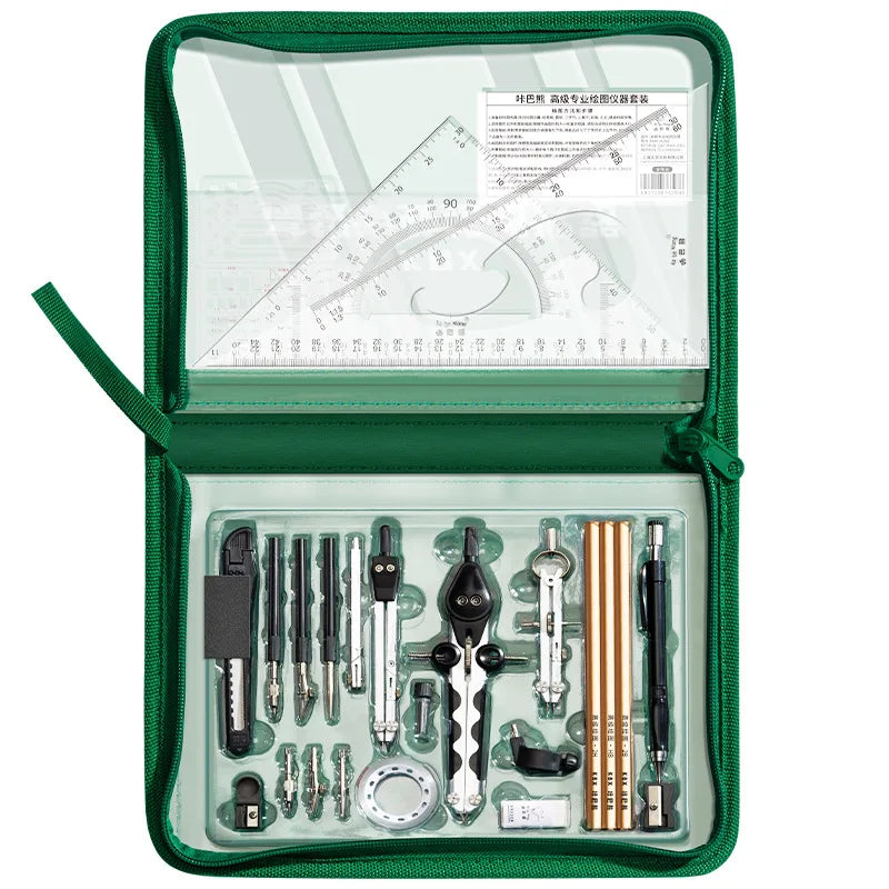 Professional Geometry Drawing Set — Multifunctional Drafting Tools for Students