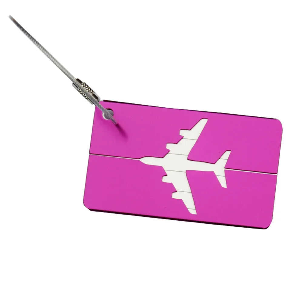 ZUOFILY Aluminum Luggage Tag — Durable Suitcase ID Label with Privacy Cover